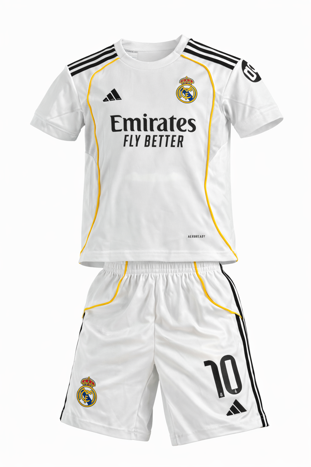 REAL MADRID 2026 HOME KYLIAN MBAPPÉ FAN JERSEY KIDS KIT