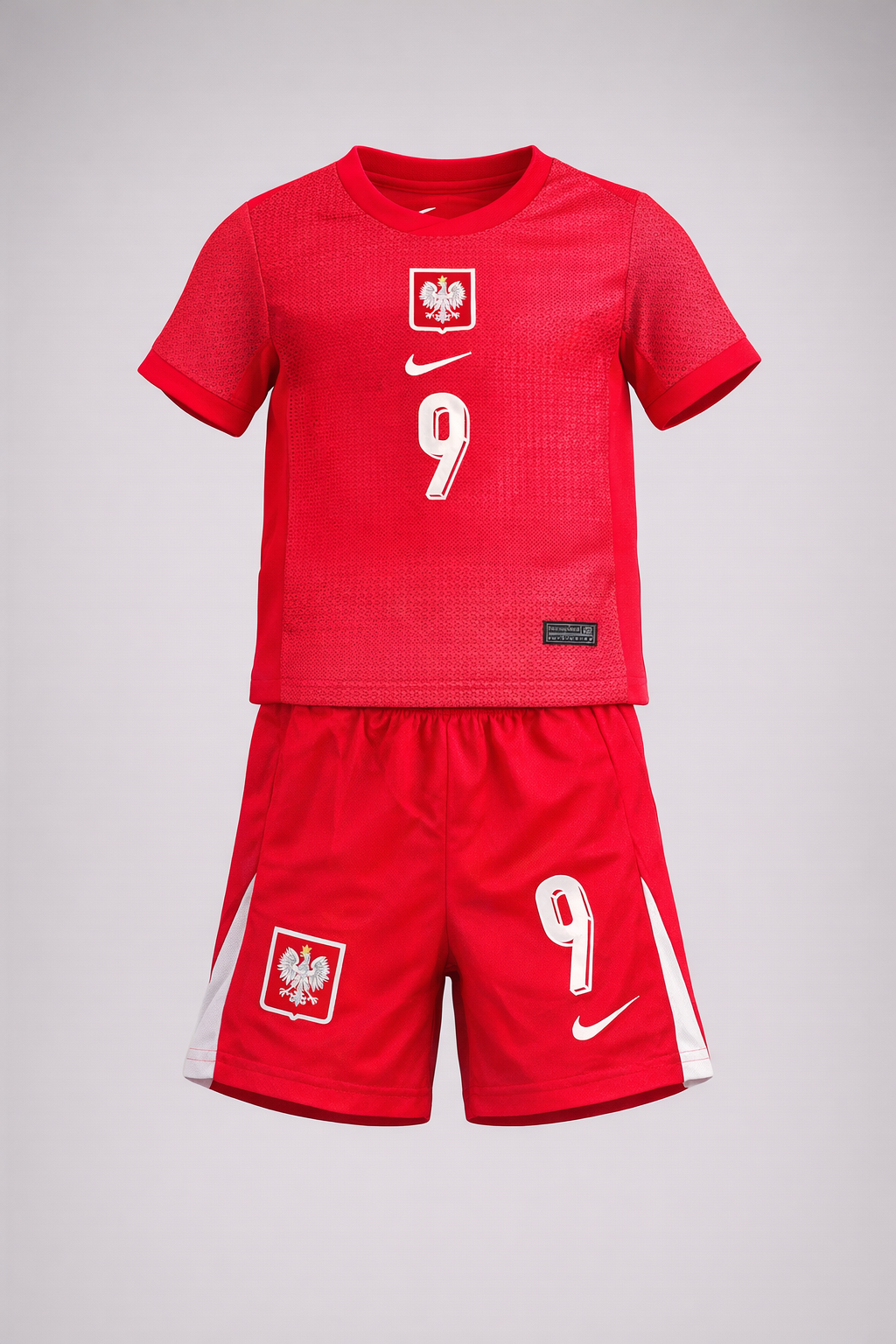 POLAND 2024 HOME ROBERT LEWANDOWSKI FAN JERSEY KIDS KIT