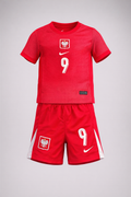 POLAND 2024 HOME ROBERT LEWANDOWSKI FAN JERSEY KIDS KIT