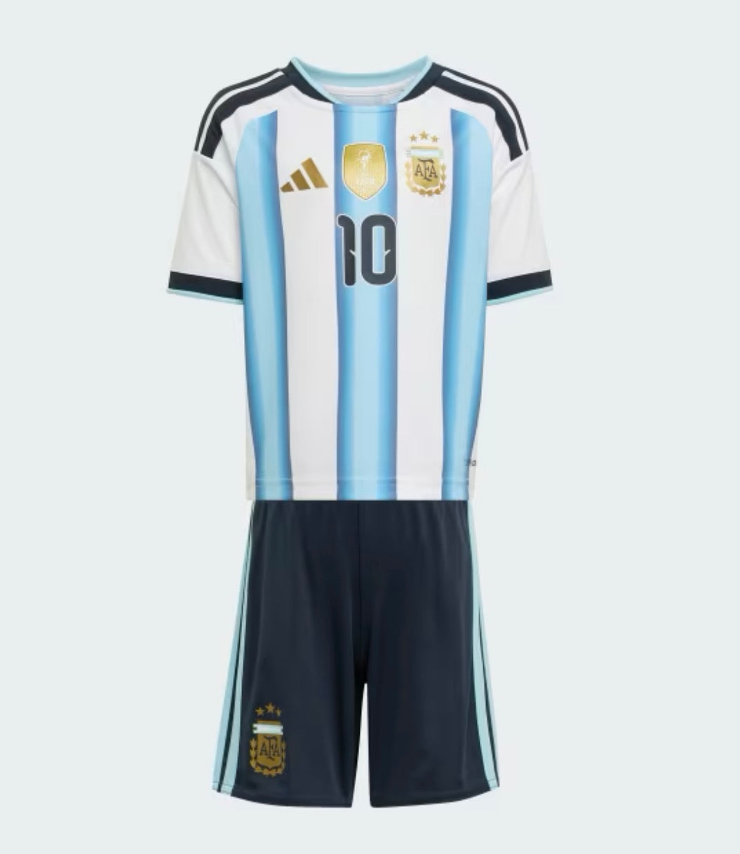 ARGENTINA 2026 HOME MESSI FAN JERSEY KIDS KIT